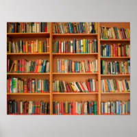 Books on Bookshelf Background