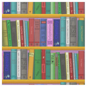 Books on Shelves Thunder_Cove Fabric