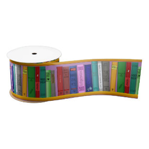 Books on Shelves Thunder_Cove Satin Ribbon