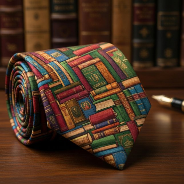 Books on the Shelves Tie (Creator Uploaded)
