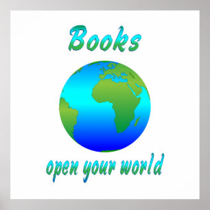 Books Open Worlds - Starting at $11.80 Poster