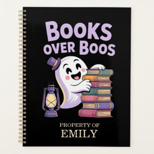 Books Over Boos Personalised with Name Reading Planner