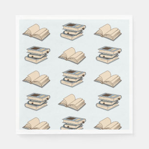 Books Pattern Napkin