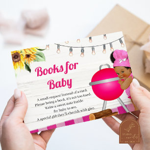 Books Pink BBQ African Books for baby Enclosure Card