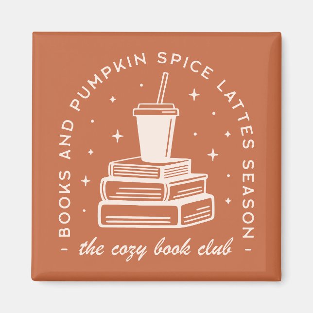 Books & Pumpkin Spice Season Magnet (Front)