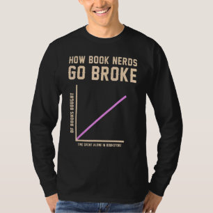 Books Read Bookworm How booknerds go broke T-Shirt