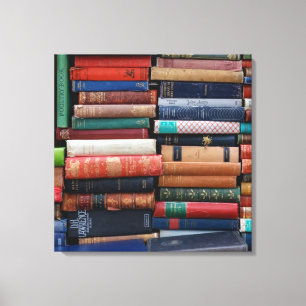Books Read Love Old Books Canvas Print