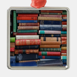 Books Read Love Old Books Metal Tree Decoration