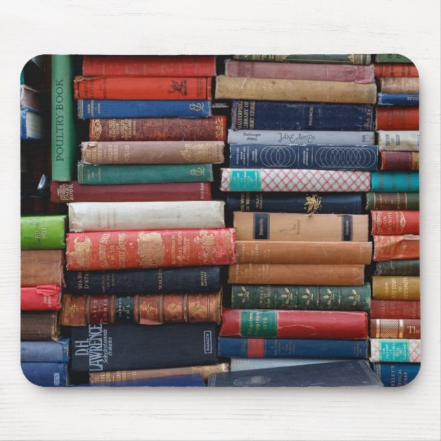 Books Read Love Old Books Mouse Mat (Front)