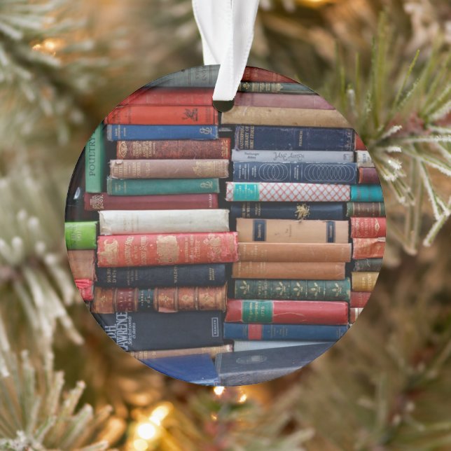 Books Read Love Old Books Ornament (Tree)