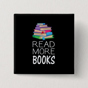 Books - Read More Books 15 Cm Square Badge