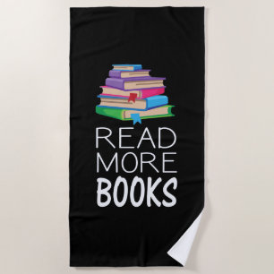 Books - Read More Books Beach Towel