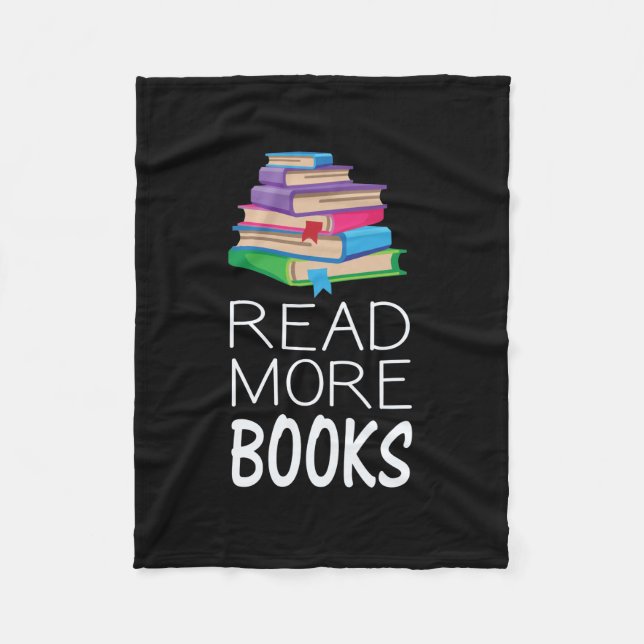 Books - Read More Books Fleece Blanket (Front)