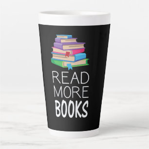 Books - Read More Books Latte Mug
