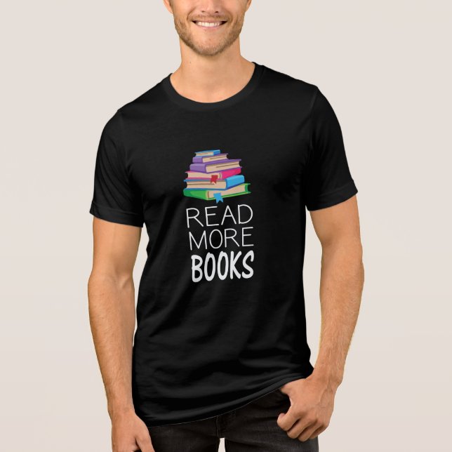 Books - Read More Books Tri-Blend Shirt (Front)