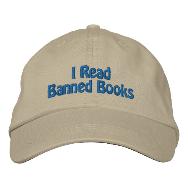 Books Reading Embroidered Hat (Front)