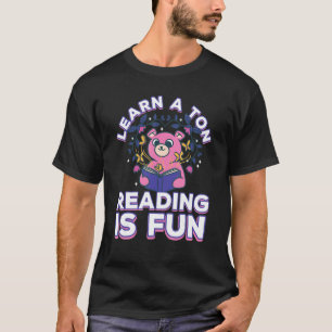 Books Reading Learning Wisdom Intelligence Fun T-Shirt