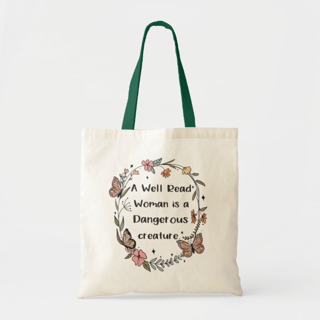 Books & Reading Quote  Tote Bag (Front)