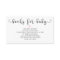 Books Request | Baby Shower Invitation Insert