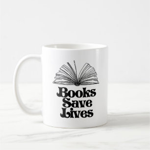Books Save Lives Coffee Mug