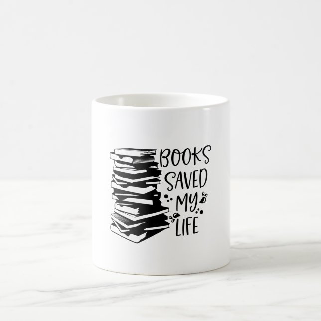 Books Saved My Life Coffee Mug (Center)