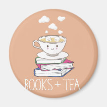 Books + Tea magnet