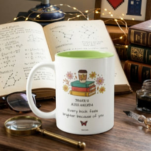Books Teachers Thank You Gift Costomize Mug