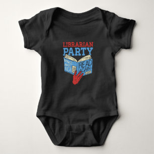 Books - The Librarian Party Book Lover Gift Baby Bodysuit