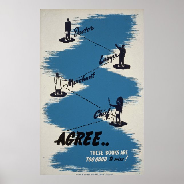 Books Vintage Poster (Front)