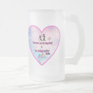 Books With Brie frosted mug