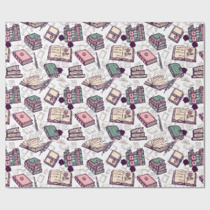 Books Wrapping Paper
