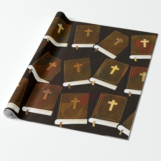 Books Wrapping Paper (Unrolled)