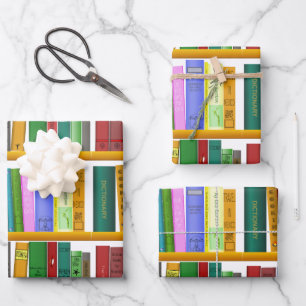 Books Wrapping Paper Sheet