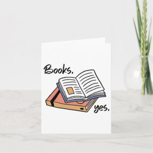 Books Yes Fun Cartoon Thankful Thanksgiving Fall A Card