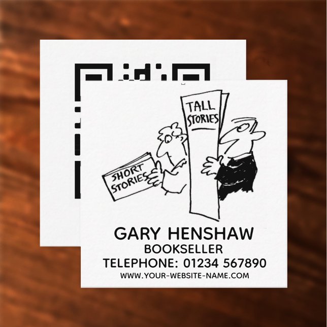 Bookseller Square Business Card (Creator Uploaded)