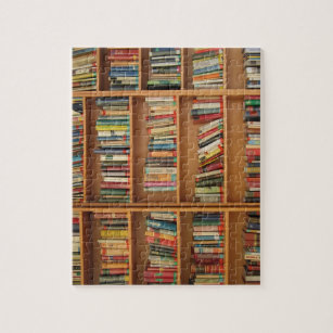 Bookshelf background jigsaw puzzle