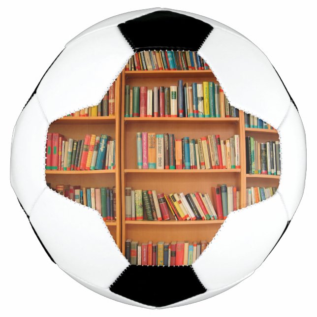 Bookshelf Books Library Bookworm Reading Football (Front)