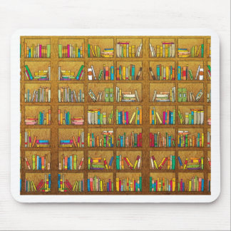 bookshelf pattern mouse mat