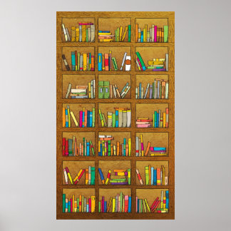 bookshelf poster
