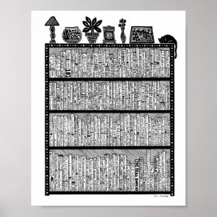 Bookshelf Poster