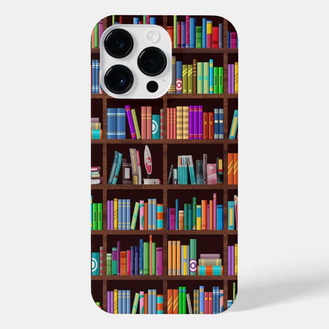 Bookshelf Reader Bookaholic Books Lover Bookworm iPhone Case (Back)