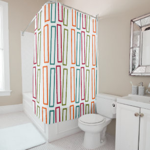 Bookshelf shower curtain