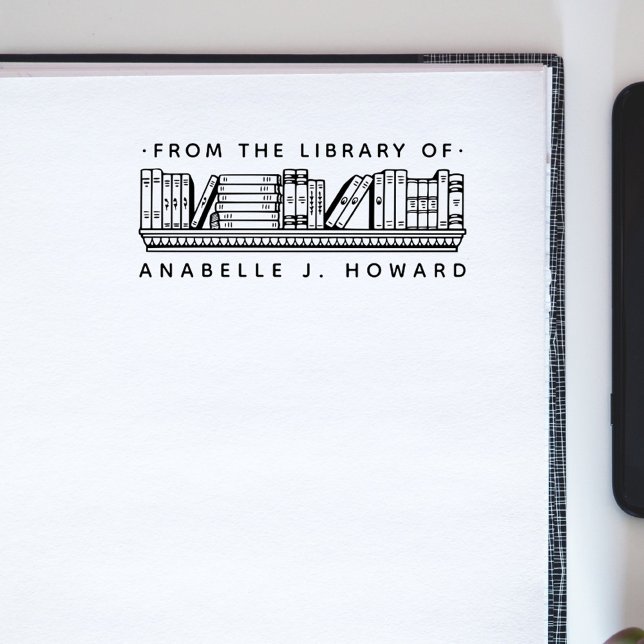 Bookshelf Simple Modern From The Library Of Rubber Stamp (Creator Uploaded)