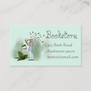 Bookshop,  kids bookstore or online books business card