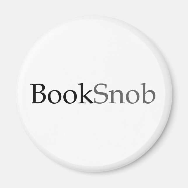 BookSnob Magnet (Light) (Front)