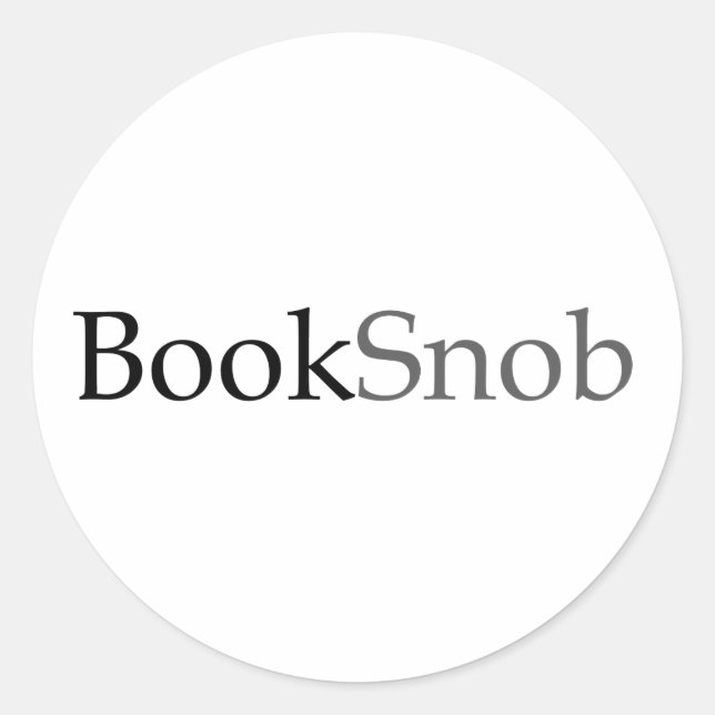 BookSnob Sticker (Light) (Front)