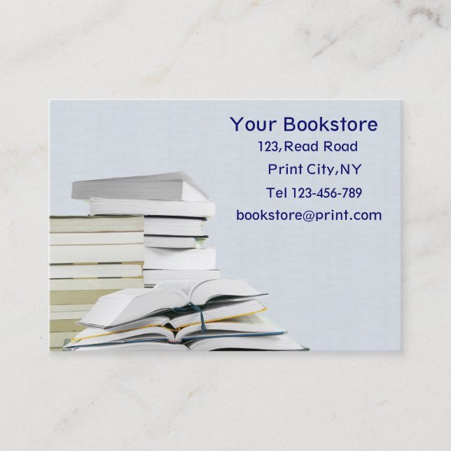 Bookstore Business Card Template (Front)