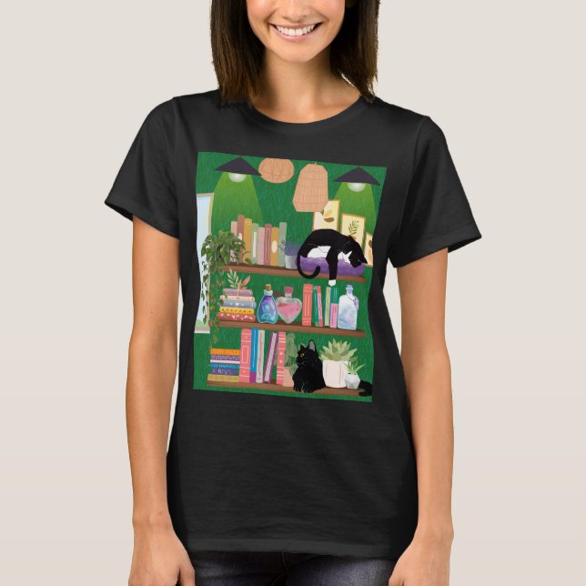 Bookstore cats T-Shirt (Front)