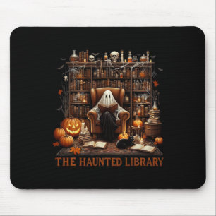 Bookstore Halloween Vintage Spooky Bookish Haunted Mouse Mat