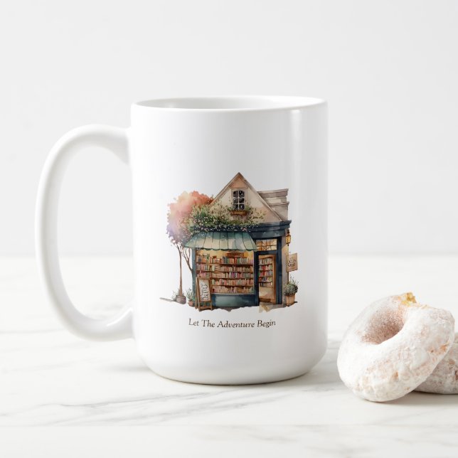 Bookstore Mug (With Donut)